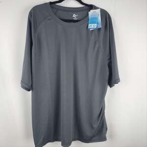 Kanu Surf Men's 8077 Short Sleeve Sun Protective Rashguard UPF 50+ Charcoal XXL